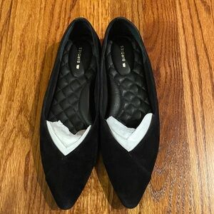 Birdies The Goldfinch in Black Suede Size 7